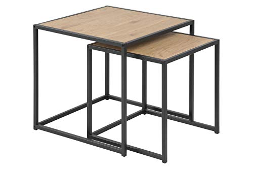Mesas auxiliares nido para salón minimalista