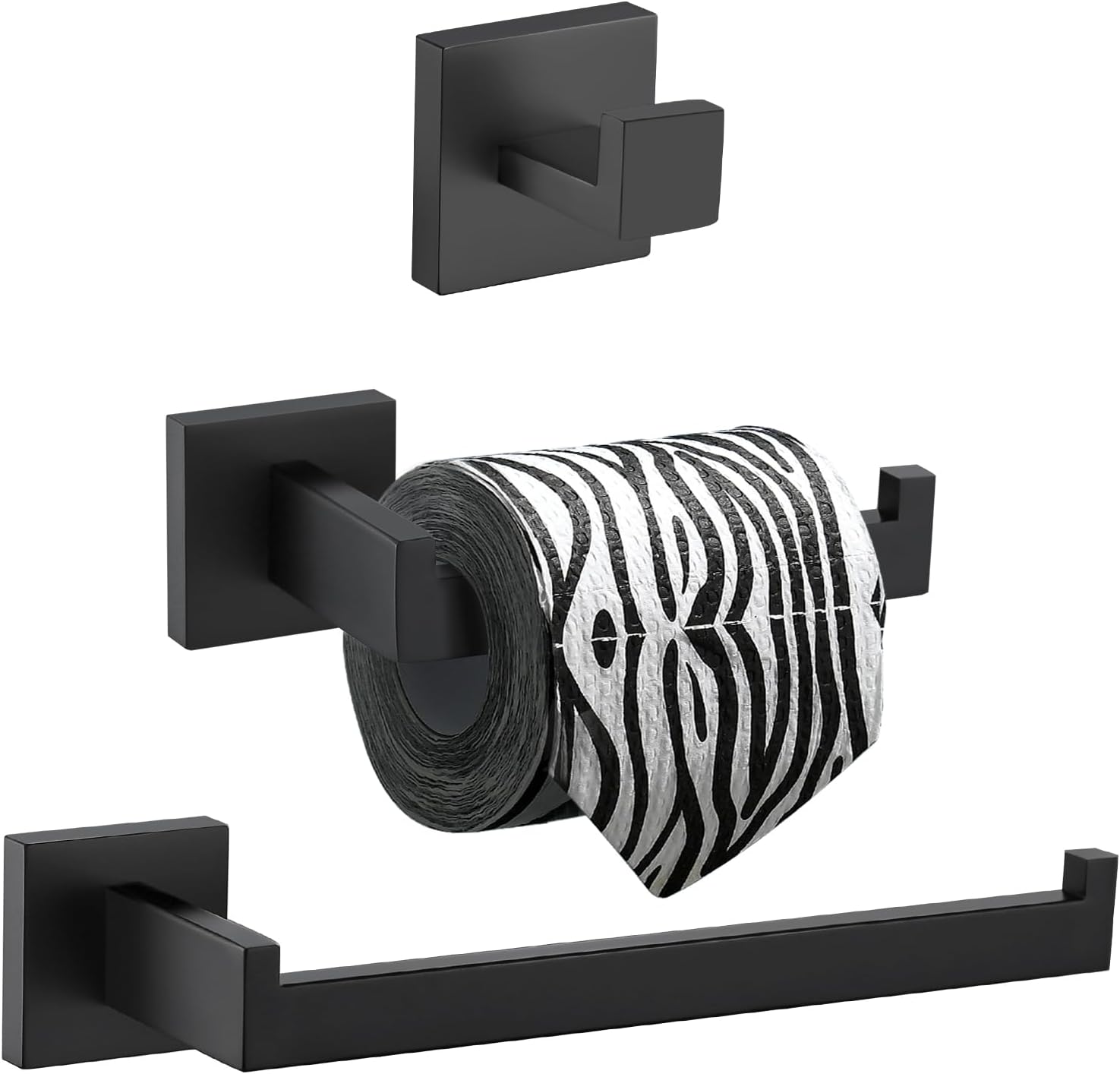 Set herrajes baño negro