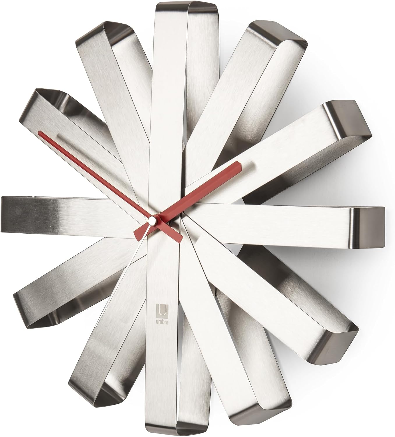 Reloj de pared decorativo Umbra Ribbon de acero